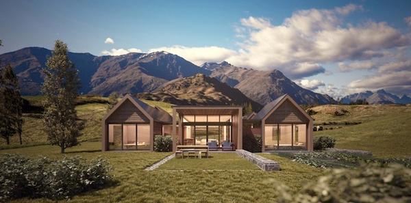 Artist's impression of the new Mason & Wales home currently under construction at Bendemeer, Queenstown.